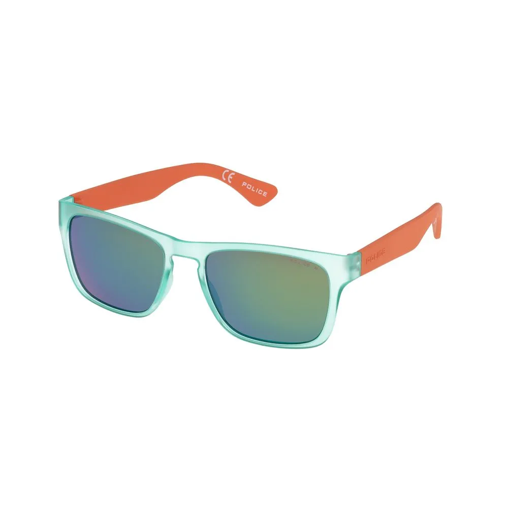 Police Unisex Green Injected Sunglasses