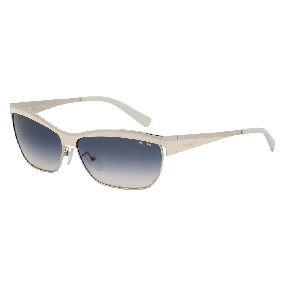 Police Women's Gray Metal Sunglasses