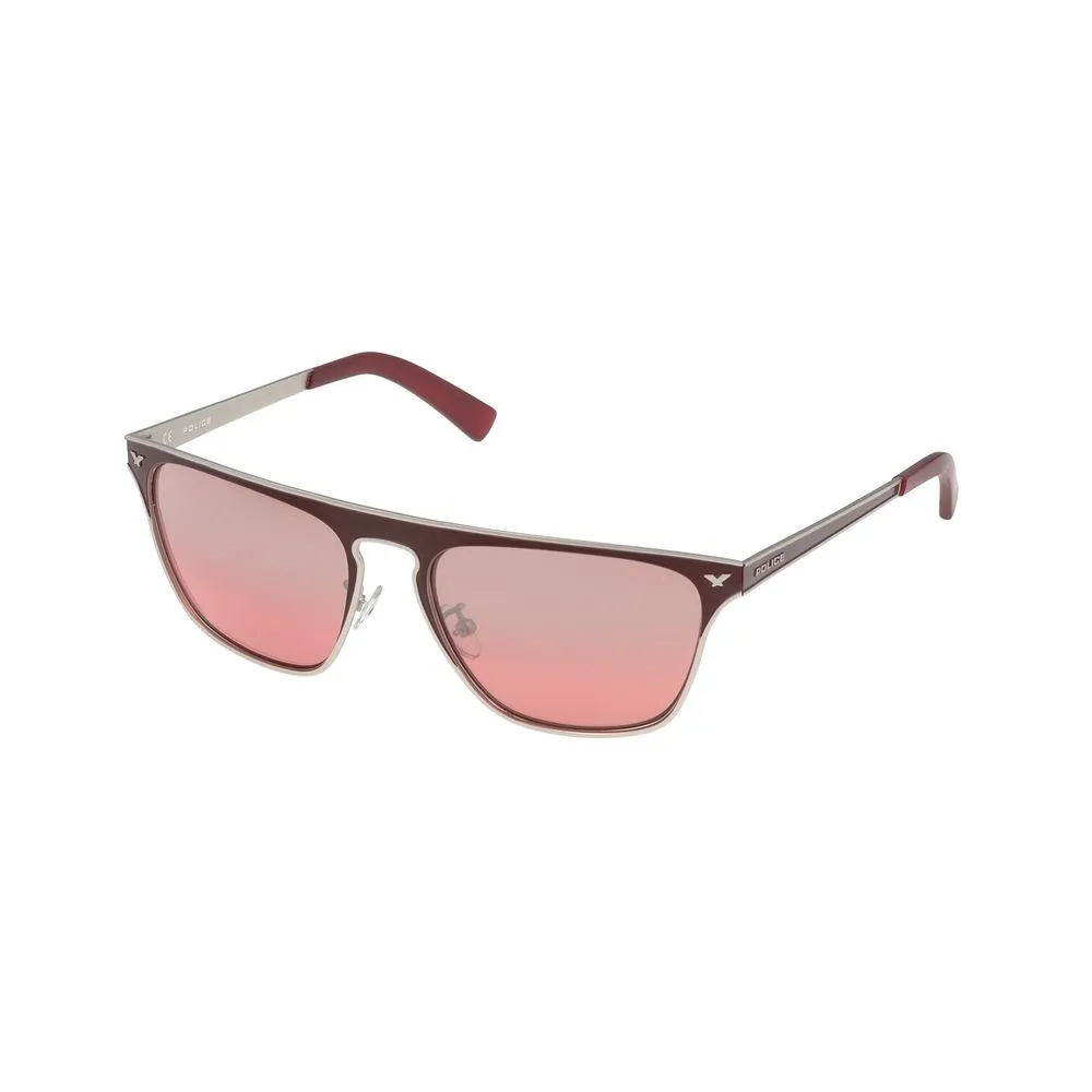 Police Women's Gray Metal Sunglasses