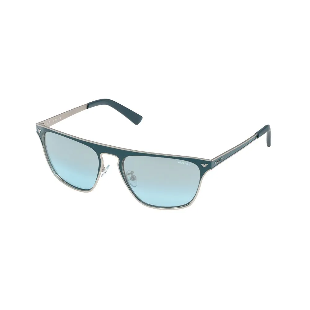 Police Women's Gray Metal Sunglasses