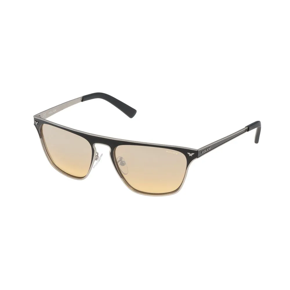 Police Women's Gray Metal Sunglasses