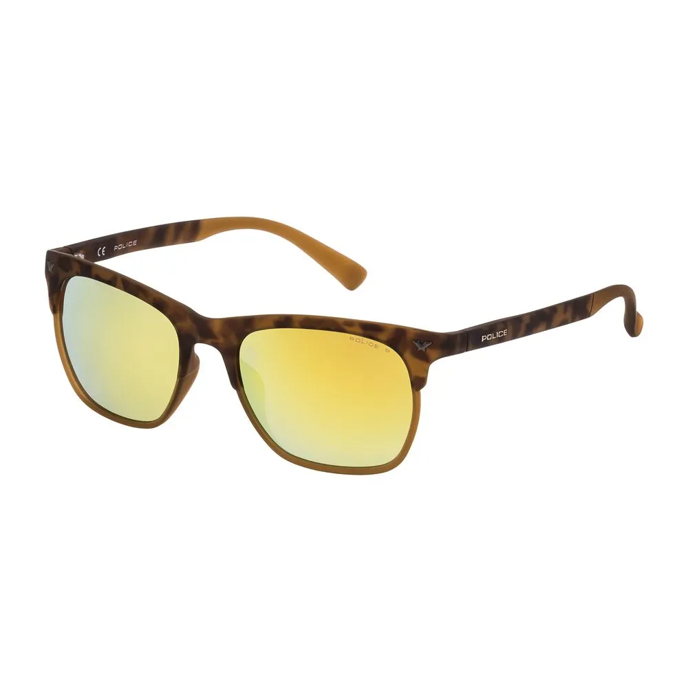 Police Men's Brown Injected Sunglasses