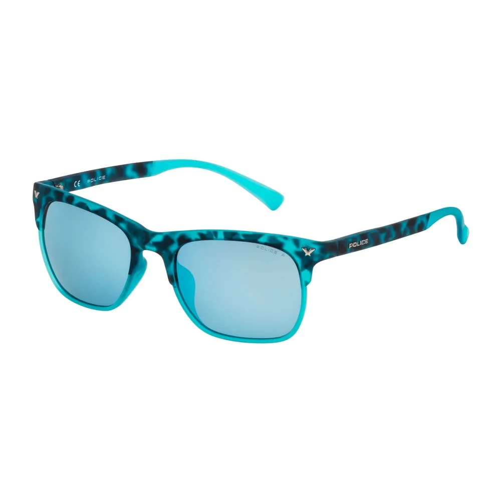 Police Men's Blue Injected Sunglasses
