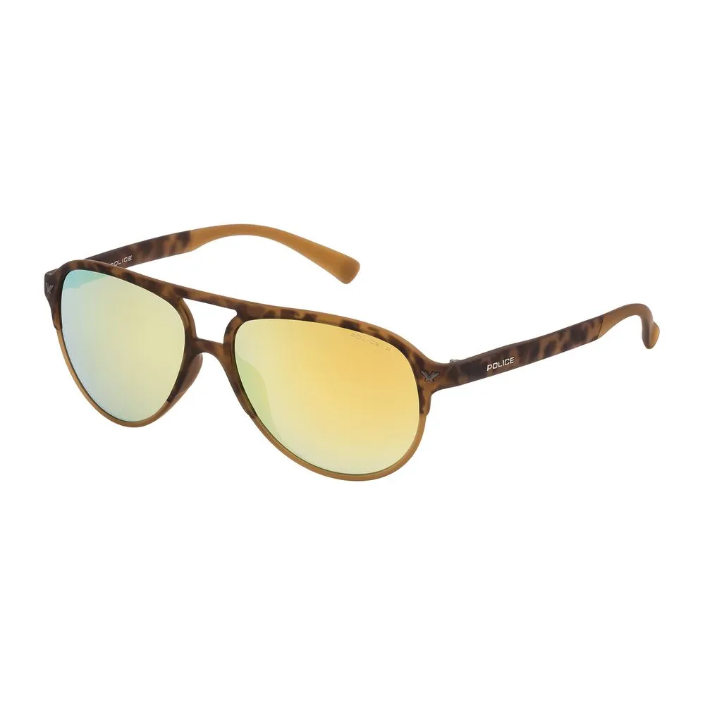 Police Men's Brown Injected Sunglasses