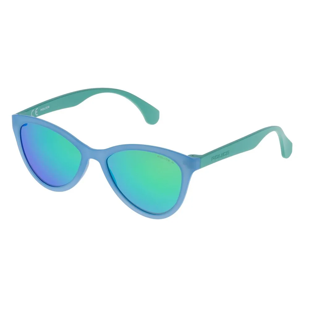 Police Men's Blue Injected Sunglasses