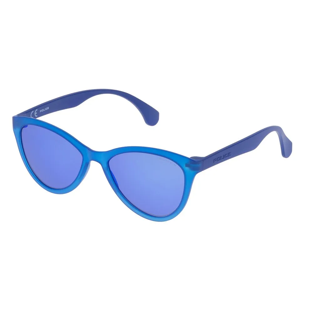 Police Men's Blue Injected Sunglasses