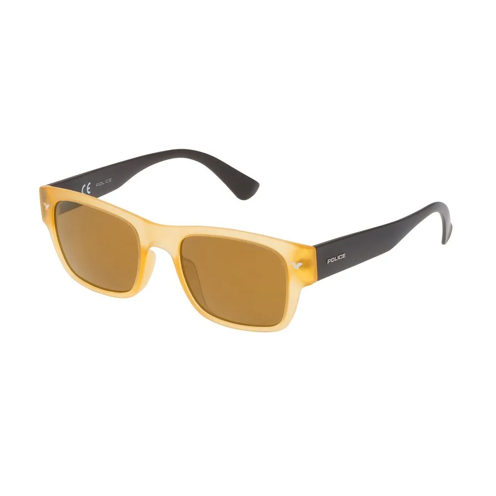 Police Men's Yellow Injected Sunglasses
