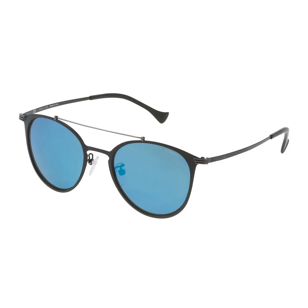 Police Unisex Black Metal Sunglasses