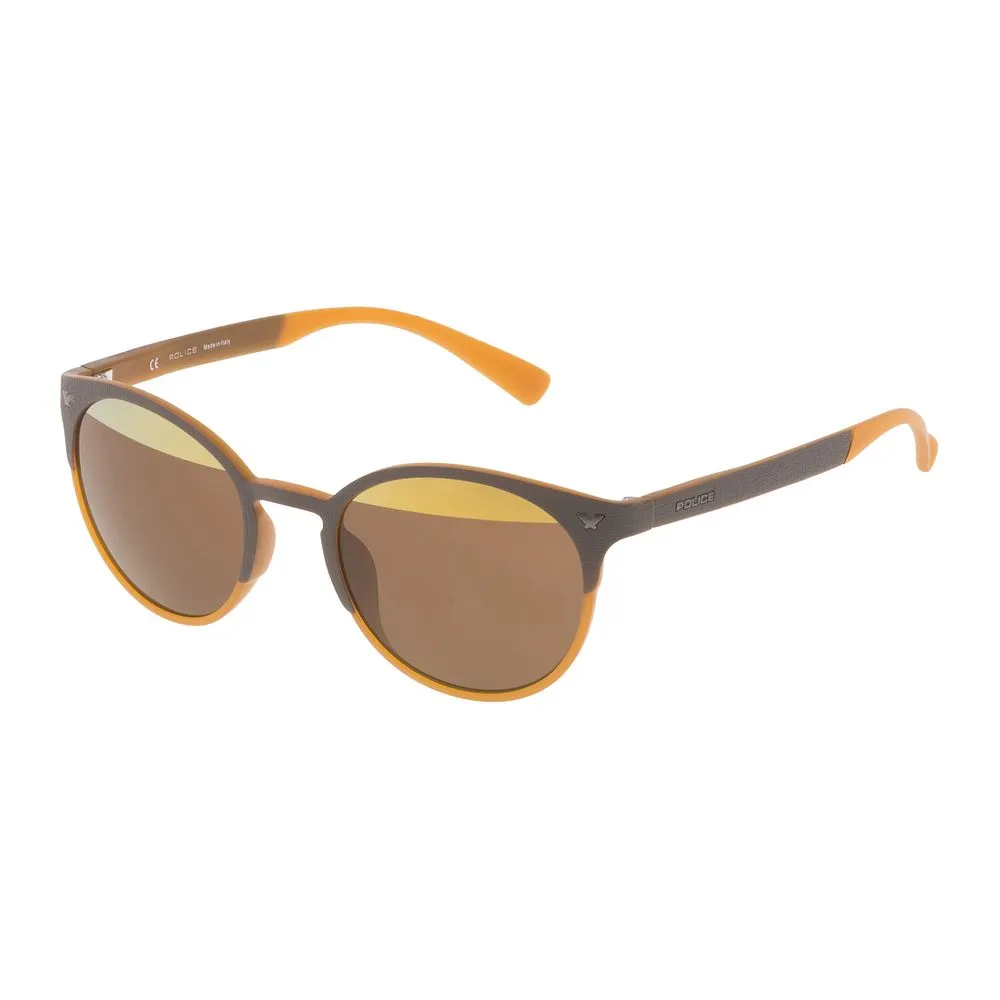 Police Unisex Brown Injected Sunglasses
