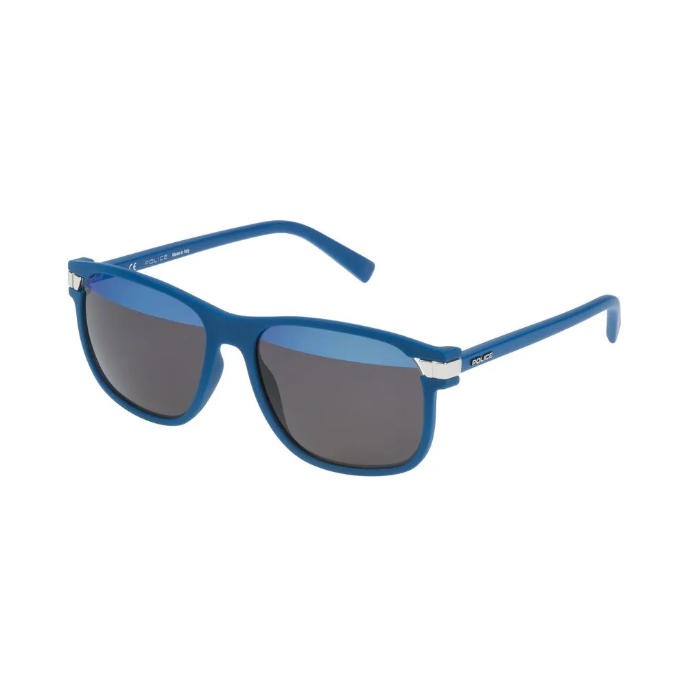 Police Men's Blue Metal Sunglasses
