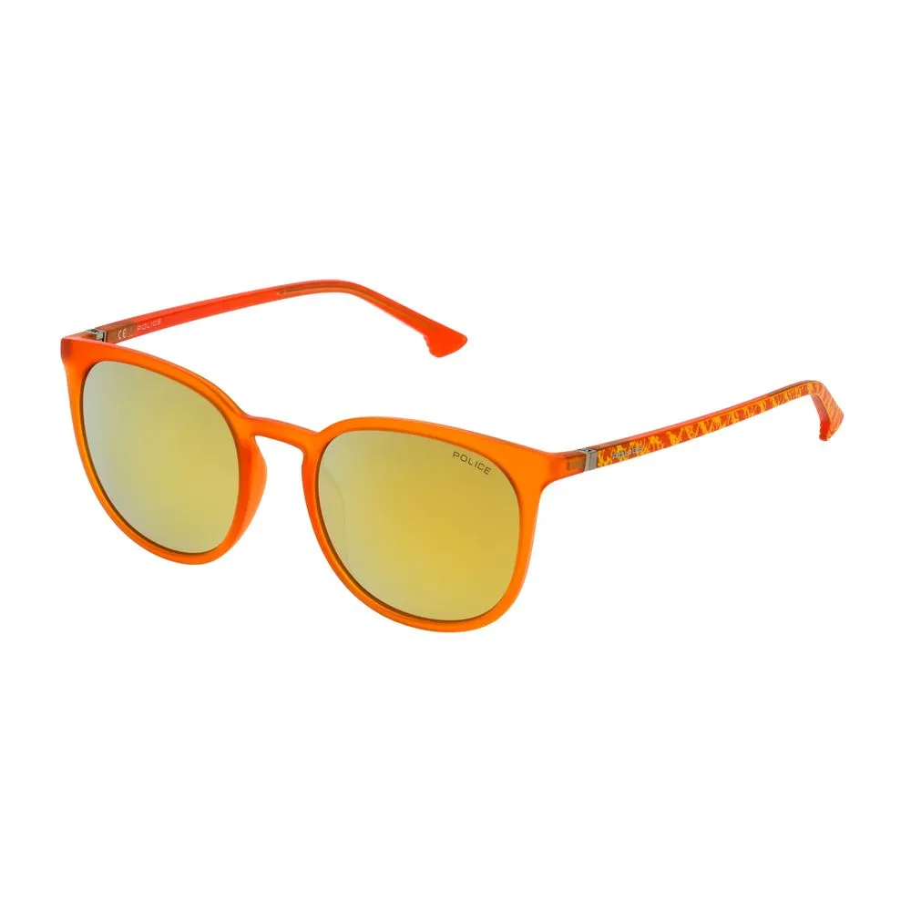 Police Men's Orange Injected Sunglasses