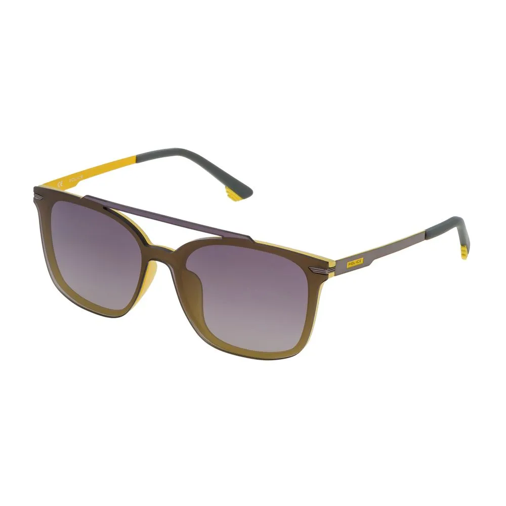 Police Unisex Gray Metal Sunglasses