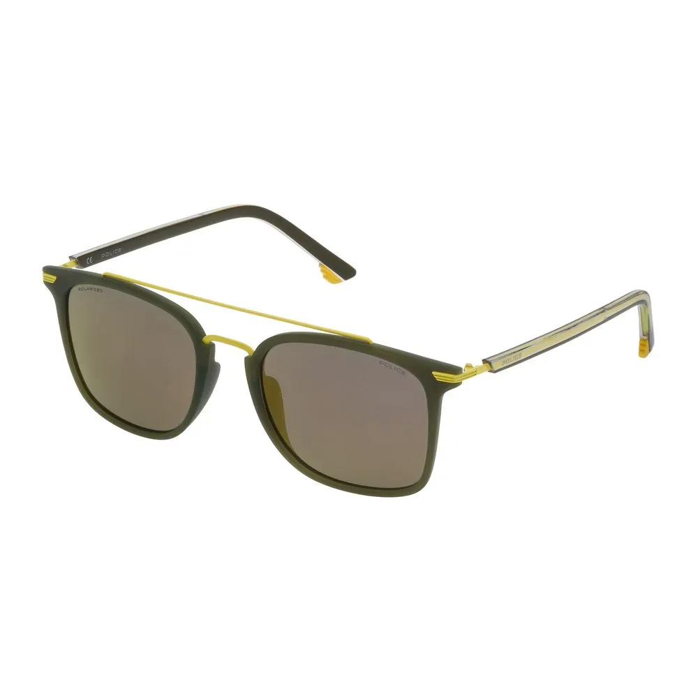 Police Unisex Green Metal Sunglasses