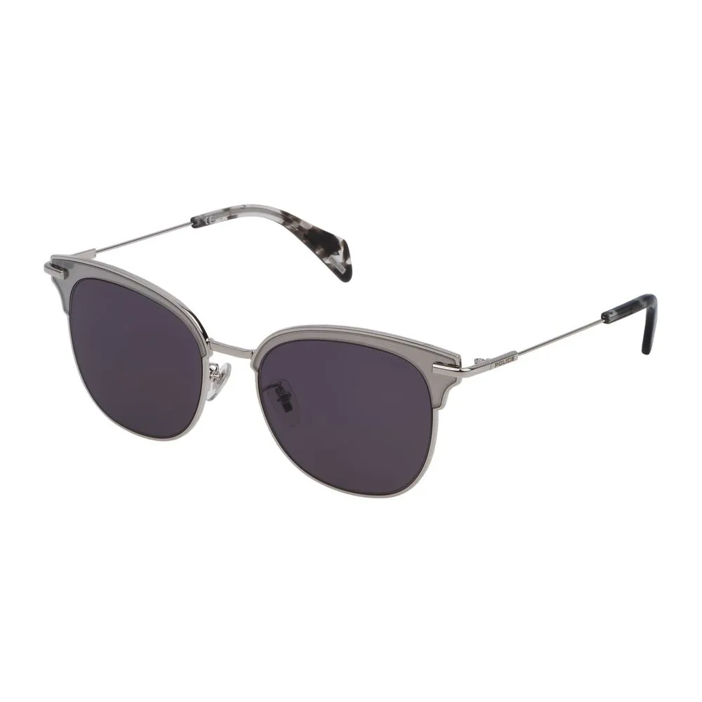Police Women's Gray Metal Sunglasses