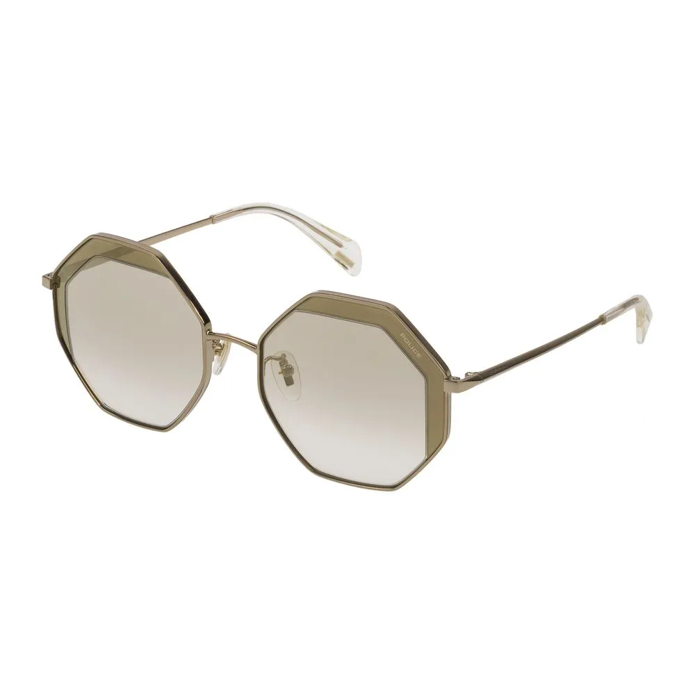 Police Women's Gold Metal Sunglasses