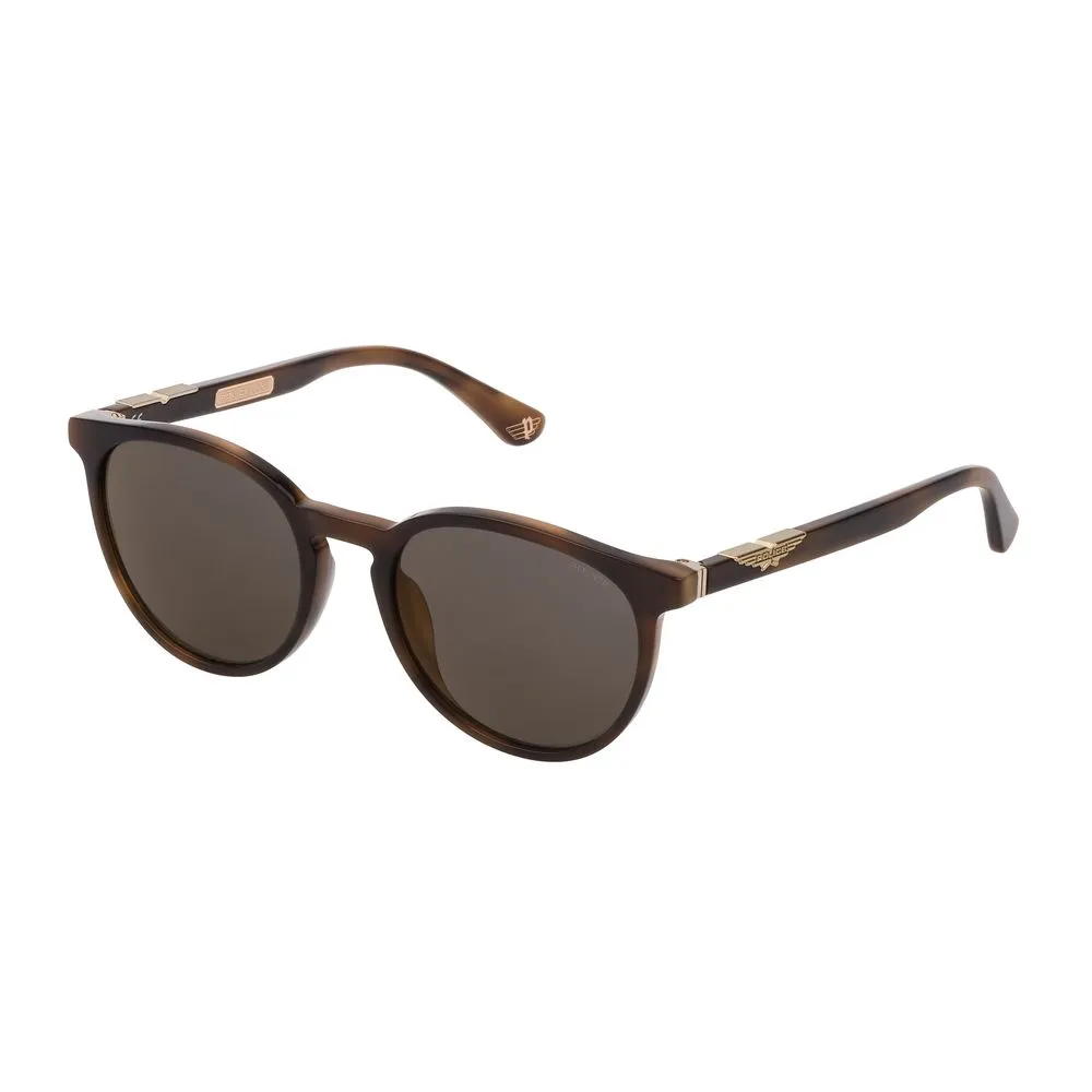 Police Men's Brown Plastic Sunglasses