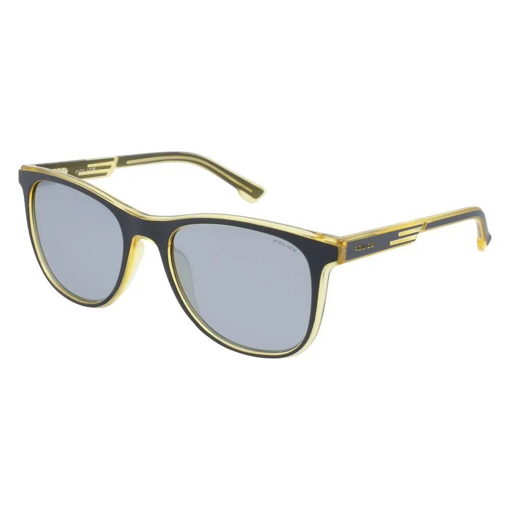 Police Men's Gray Injected Sunglasses