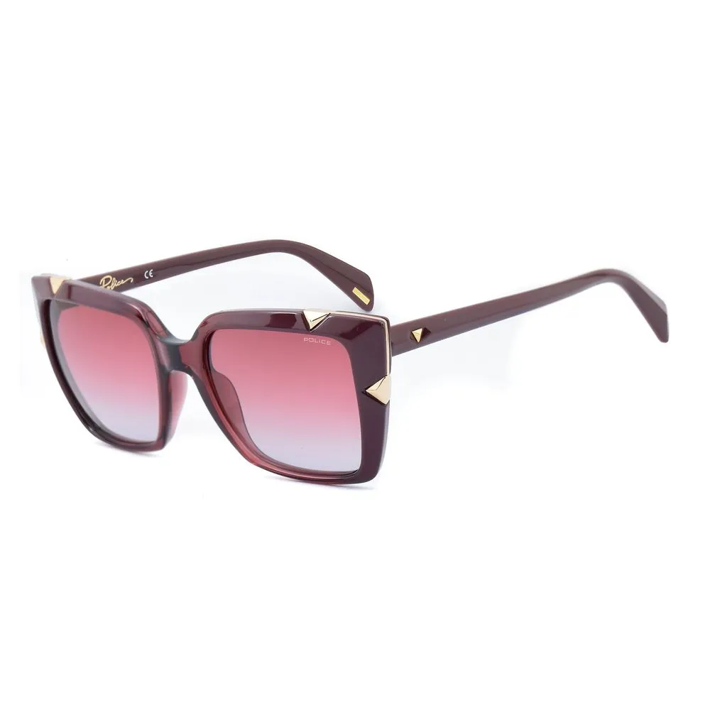 Police Women's Red Injected Sunglasses