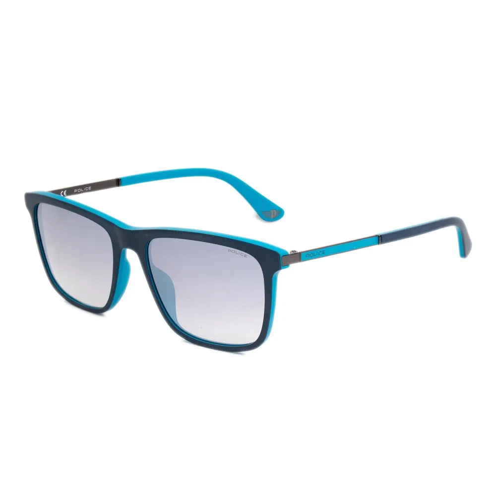 Police Men's Blue Acetate Sunglasses