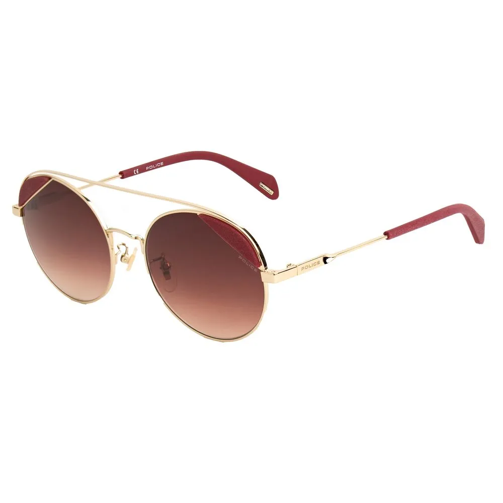 Police Women's Pink Metal Sunglasses