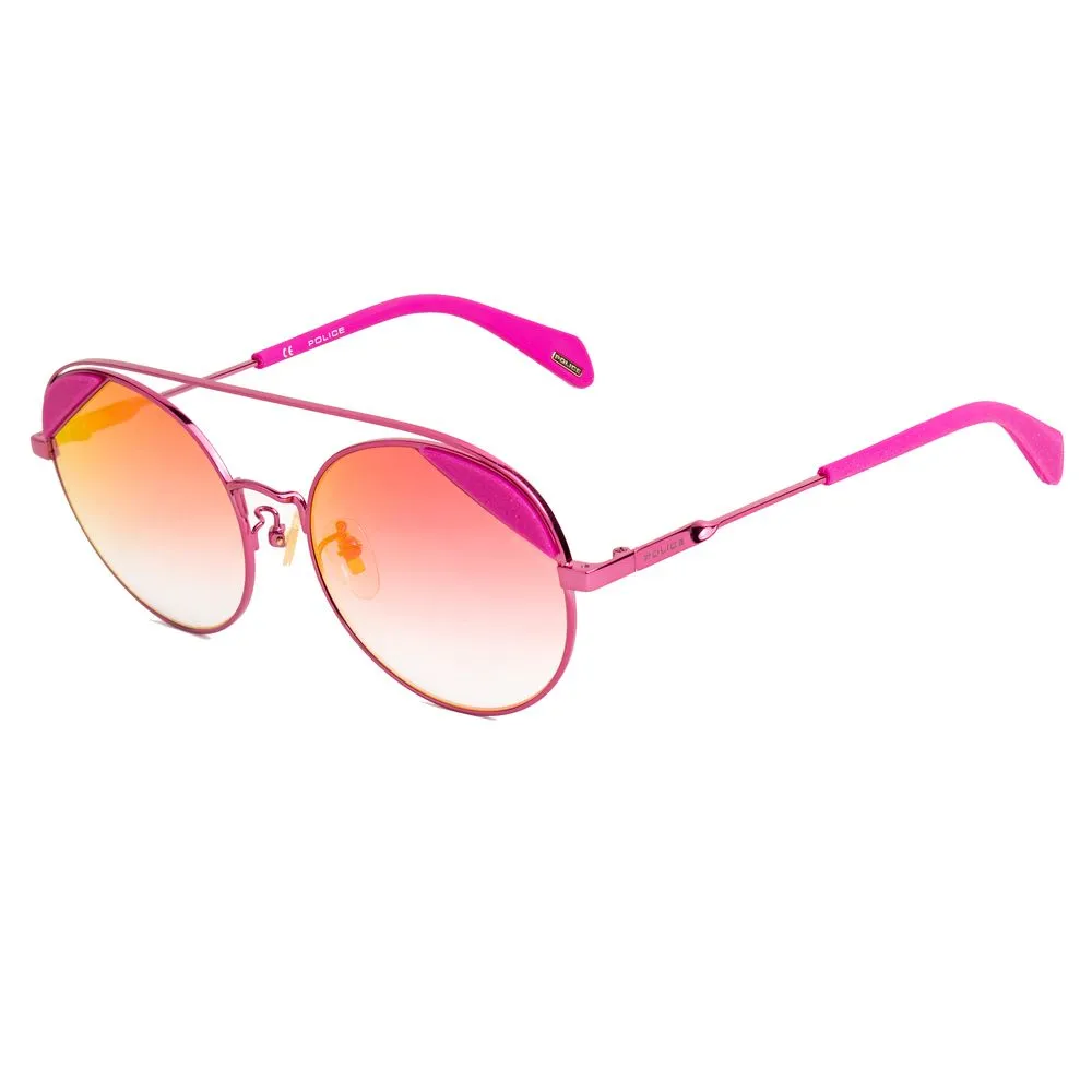 Police Women's Pink Metal Sunglasses