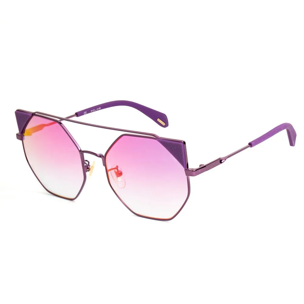 Police Women's Purple Metal Sunglasses