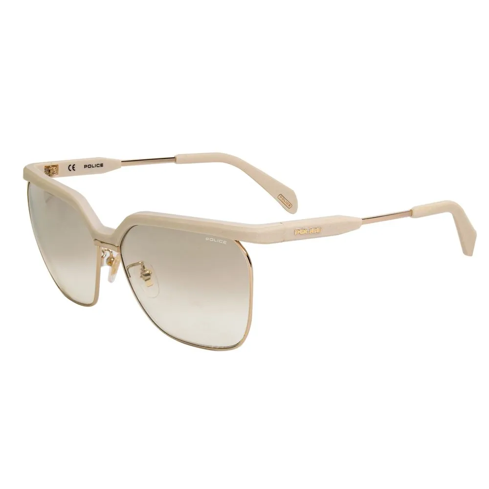 Police Women's Beige Metal Sunglasses