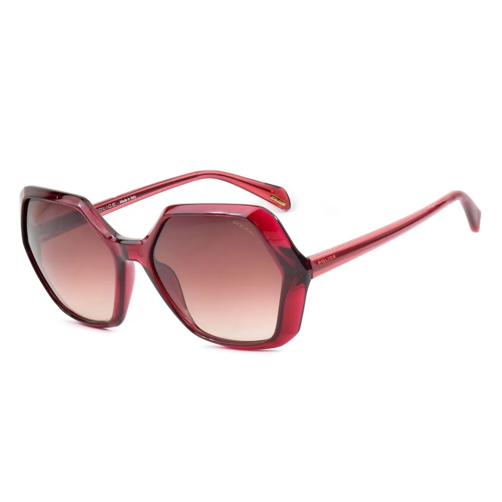 Police Women's Red Injected Sunglasses