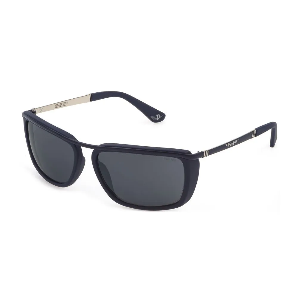 Police Men's Gray Metal Sunglasses