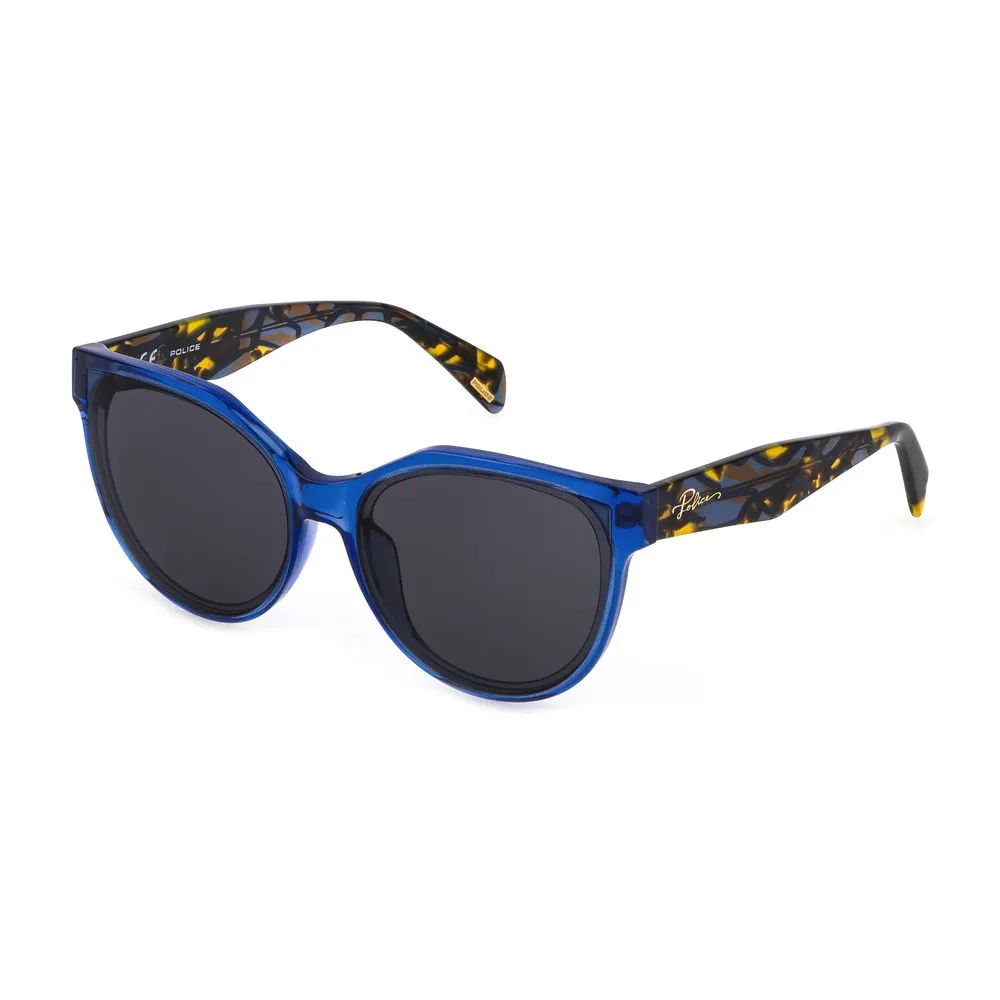 Police Women's Blue Injected Sunglasses