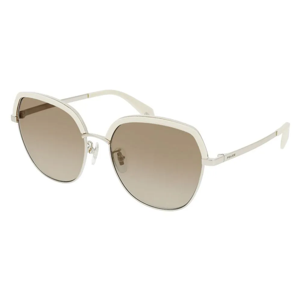 Police Women's Gray Metal Sunglasses