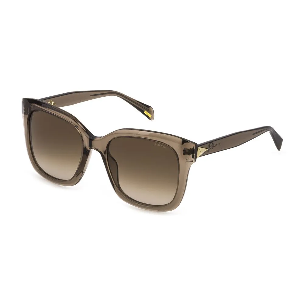 Police Women's Beige Plastic Sunglasses