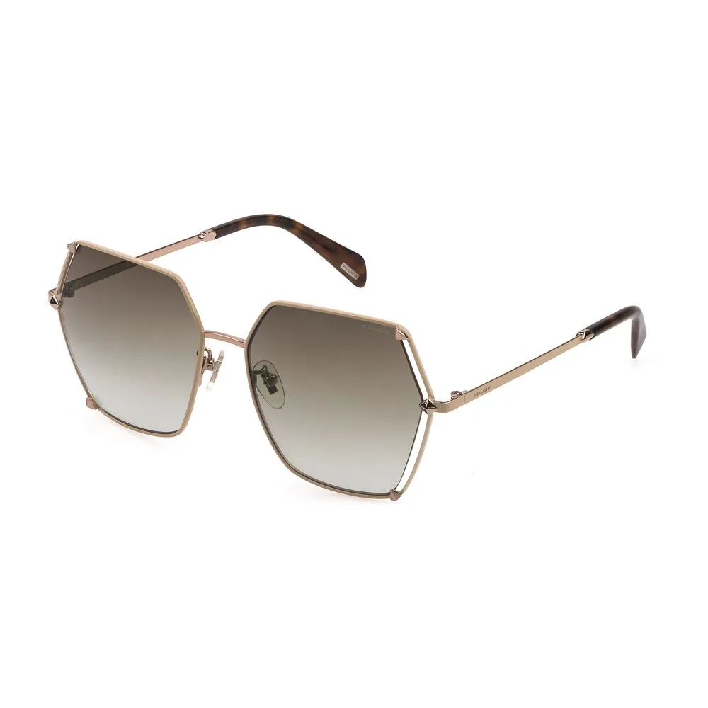 Police Women's Gold Metal Sunglasses