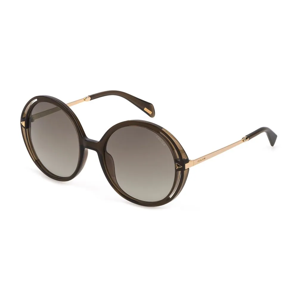 Police Women's Gray Plastic Sunglasses