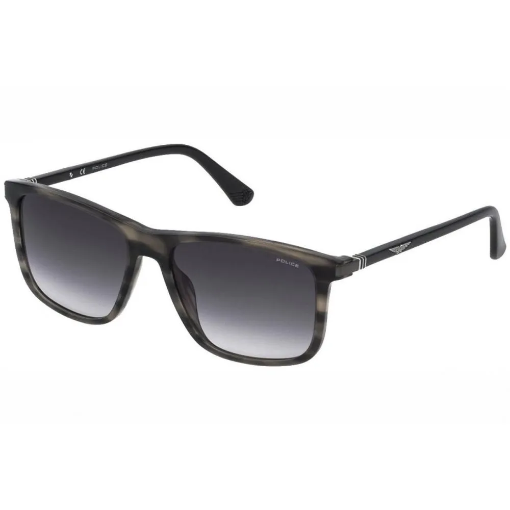 Police Men's Brown Metal Sunglasses