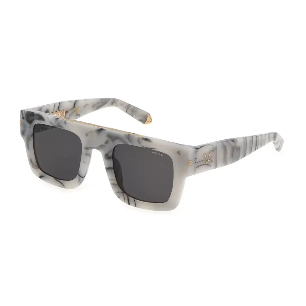Police Men's White Acetate Sunglasses