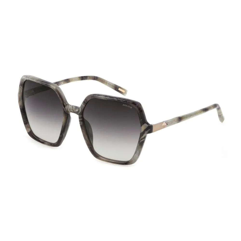 Police Women's Gray Acetate Sunglasses