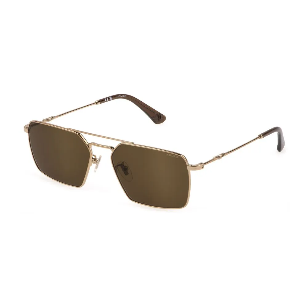 Police Men's Gold Metal Sunglasses