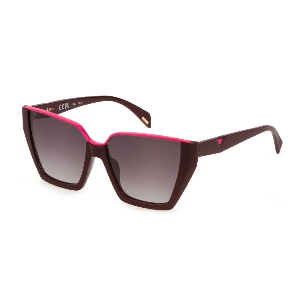 Police Women's Red Plastic Sunglasses