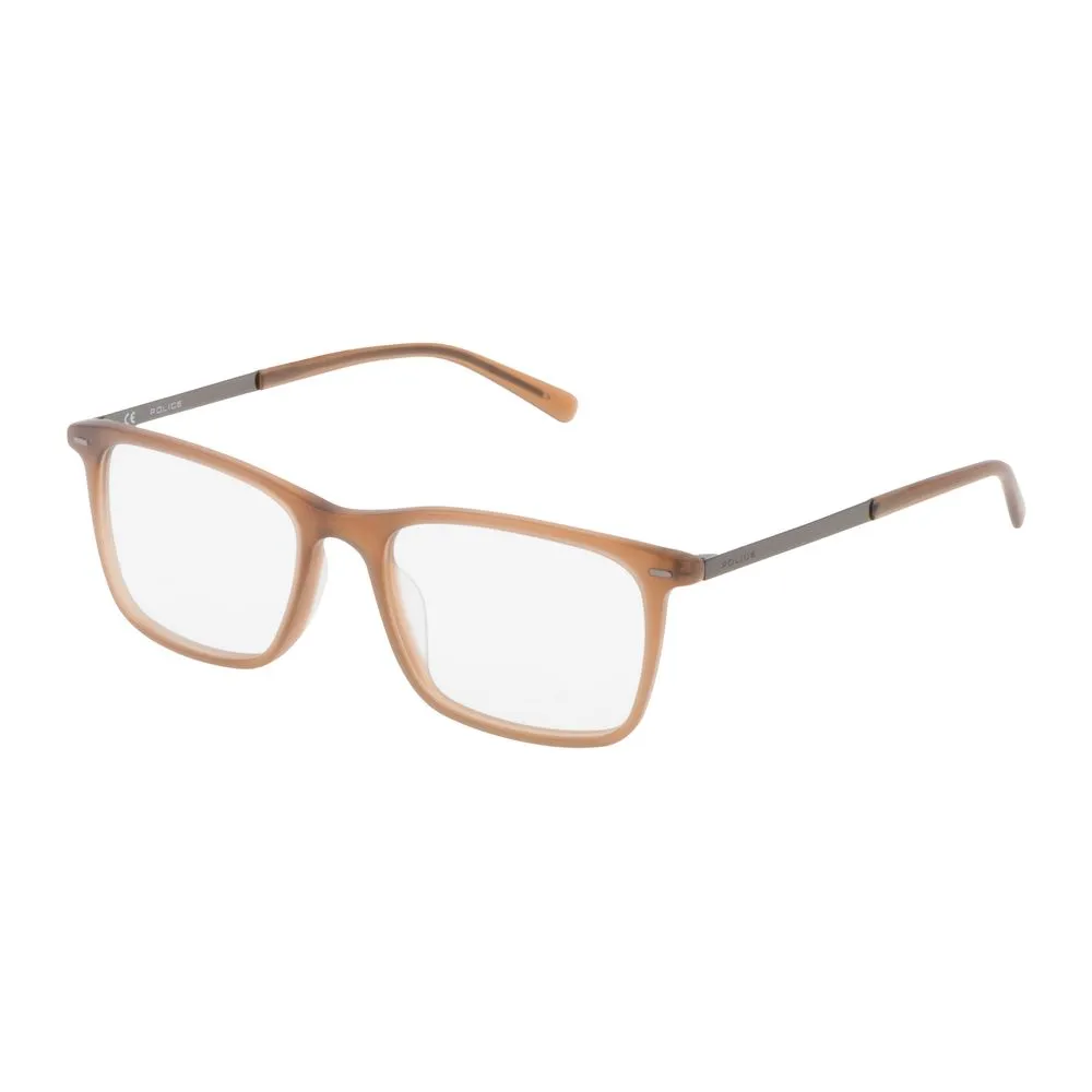 Police Unisex Brown Plastic Frames