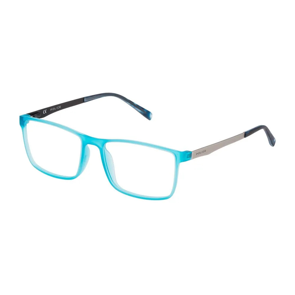 Police Men's Blue Plastic Frames