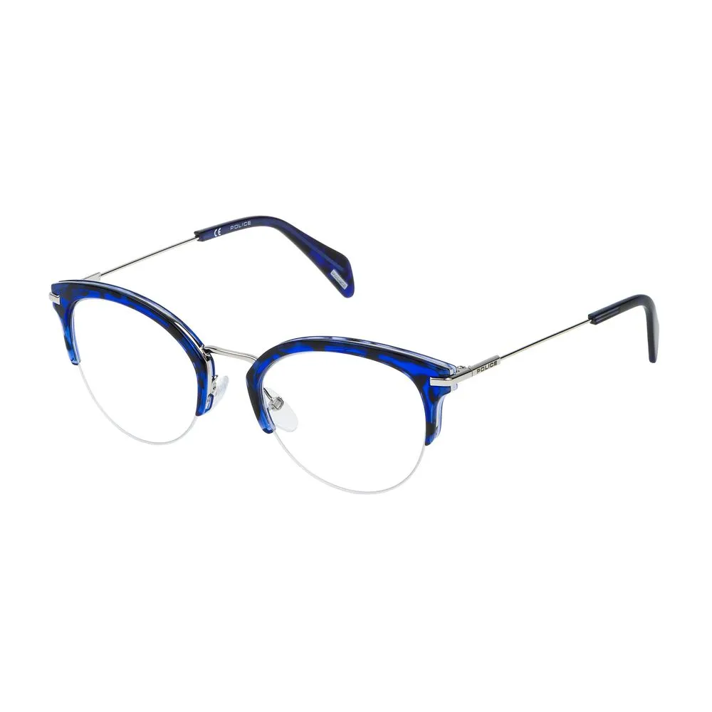 Police Women's Blue Metal Frames