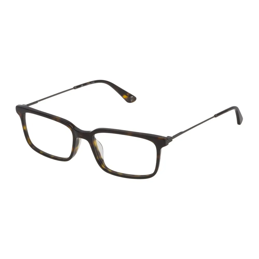 Police Men's Brown Plastic Frames