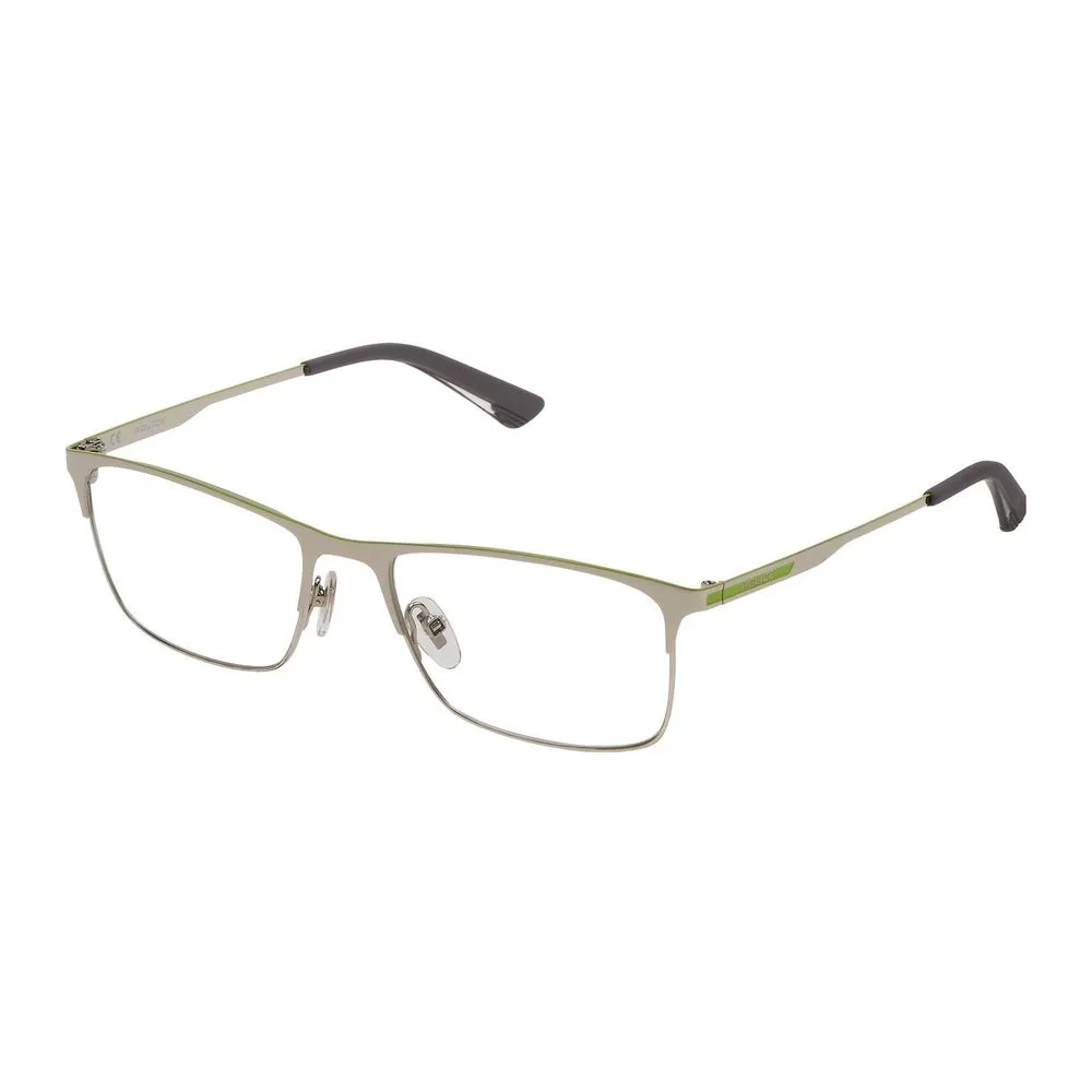 Police Men's Gray Metal Frames