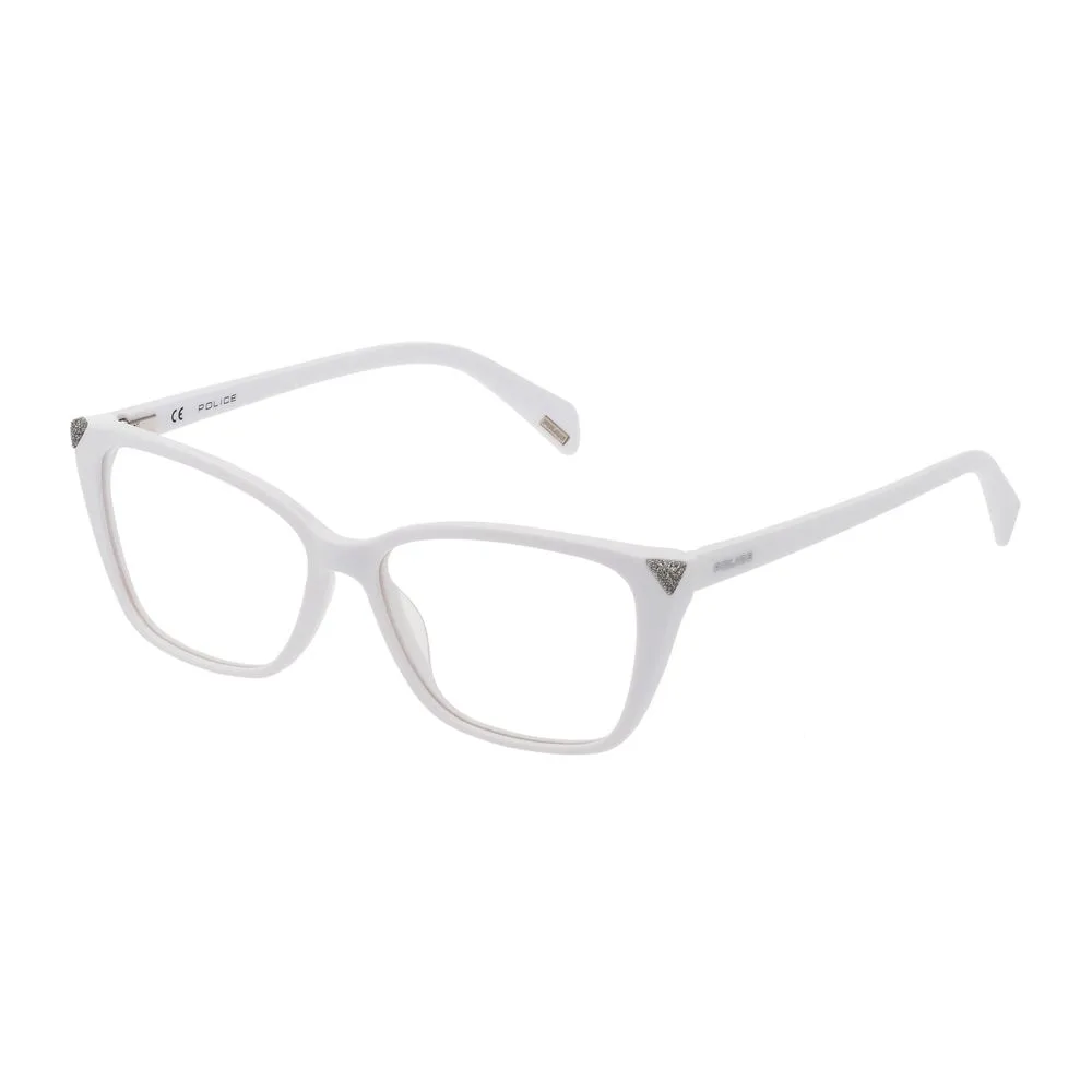Police Women's White Plastic Frames