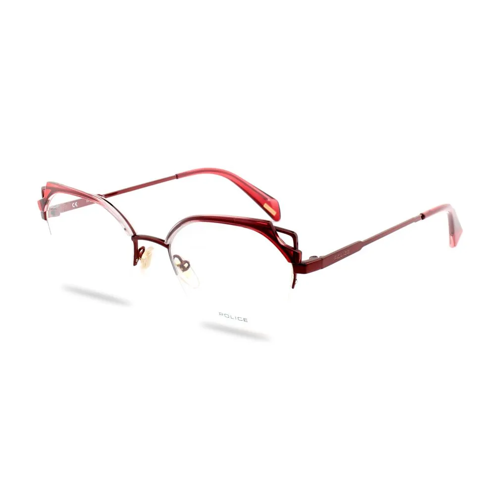 Police Women's Red Combined Metal Frames