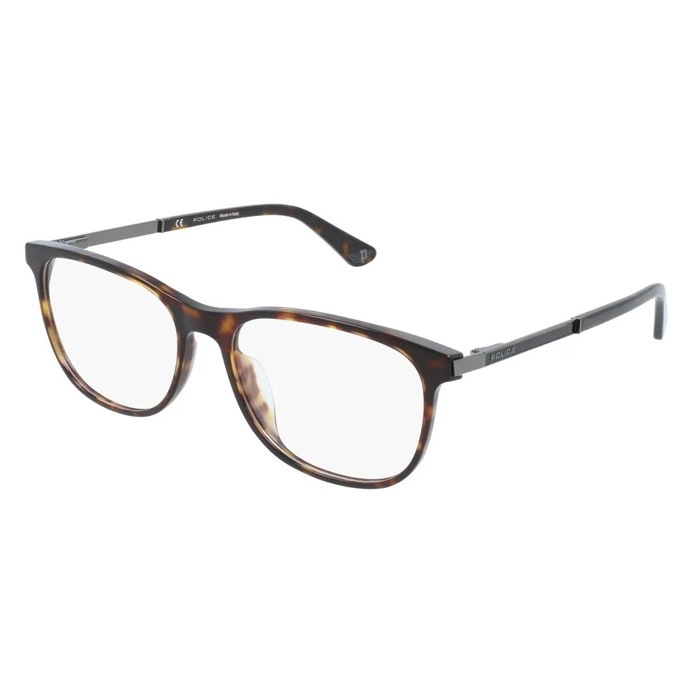 Police Men's Brown Plastic Frames
