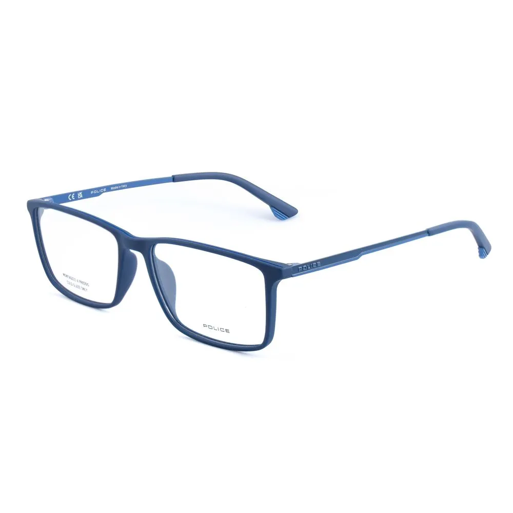Police Men's Blue Plastic Frames