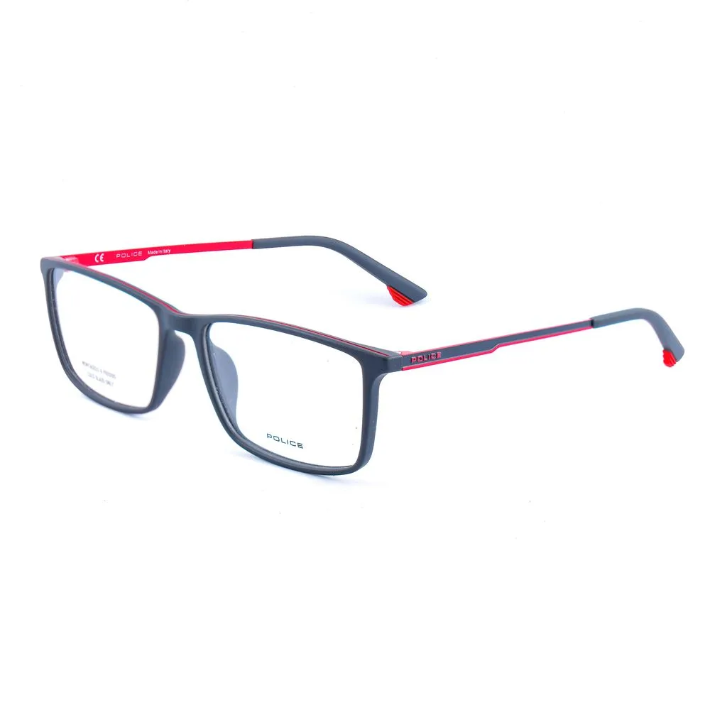 Police Men's Gray Plastic Frames