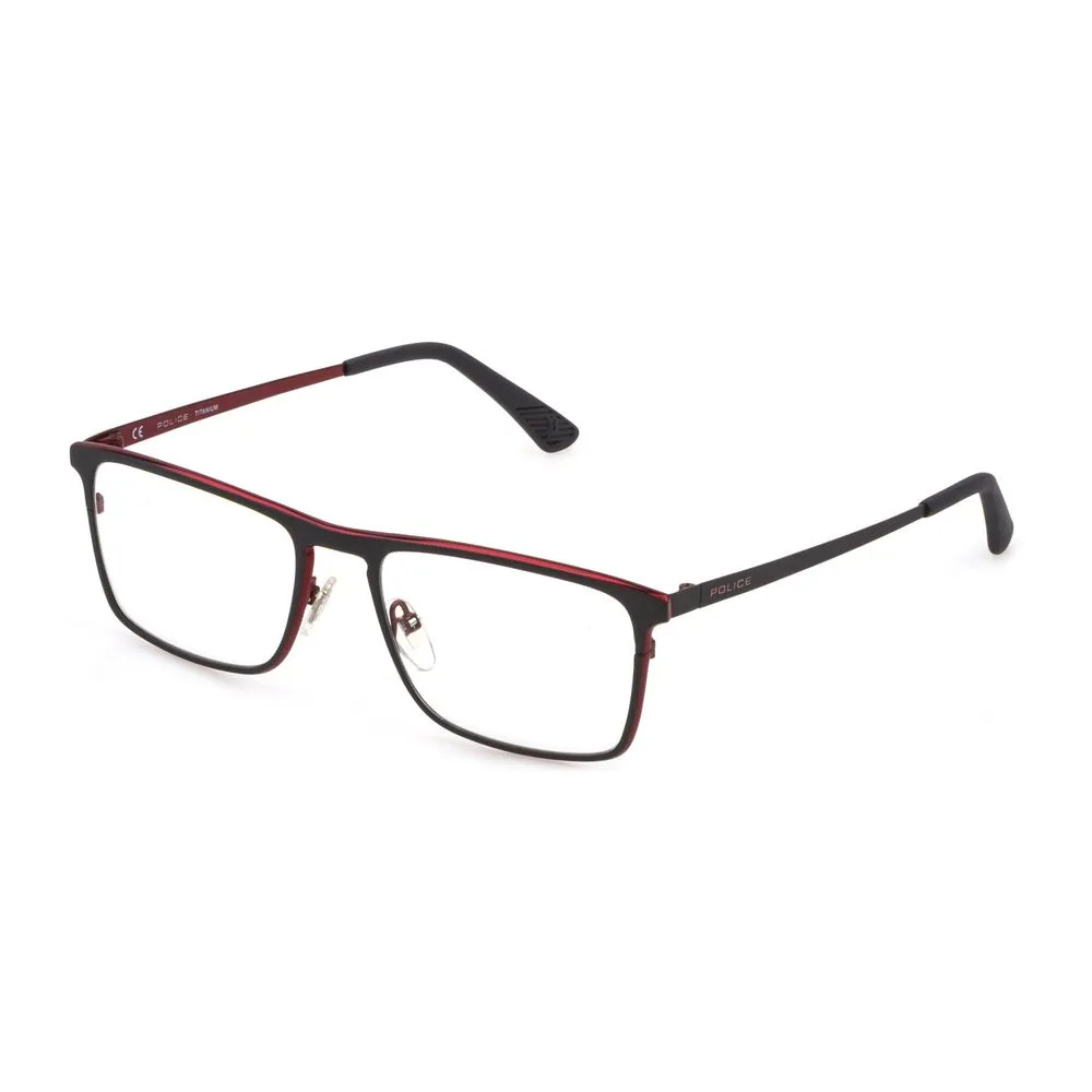 Police Men's Red Metal Frames